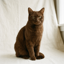 Chocolate brown Brown cat example