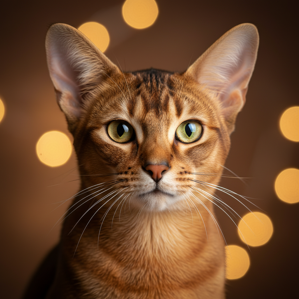 Abyssinian cat portrait