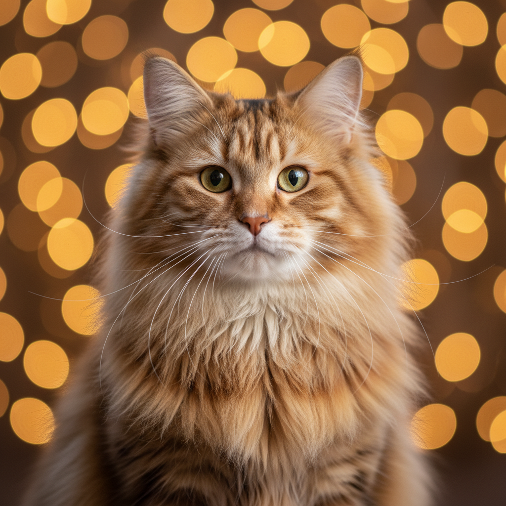 American Longhair cat portrait