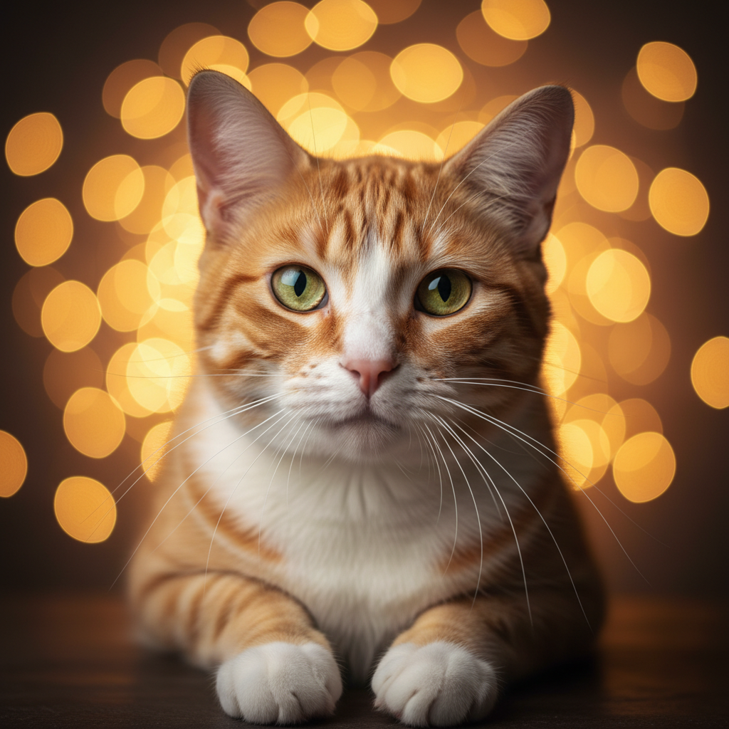 American Polydactyl cat portrait
