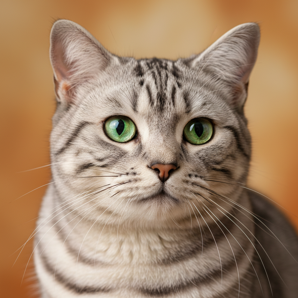 American Shorthair cat portrait