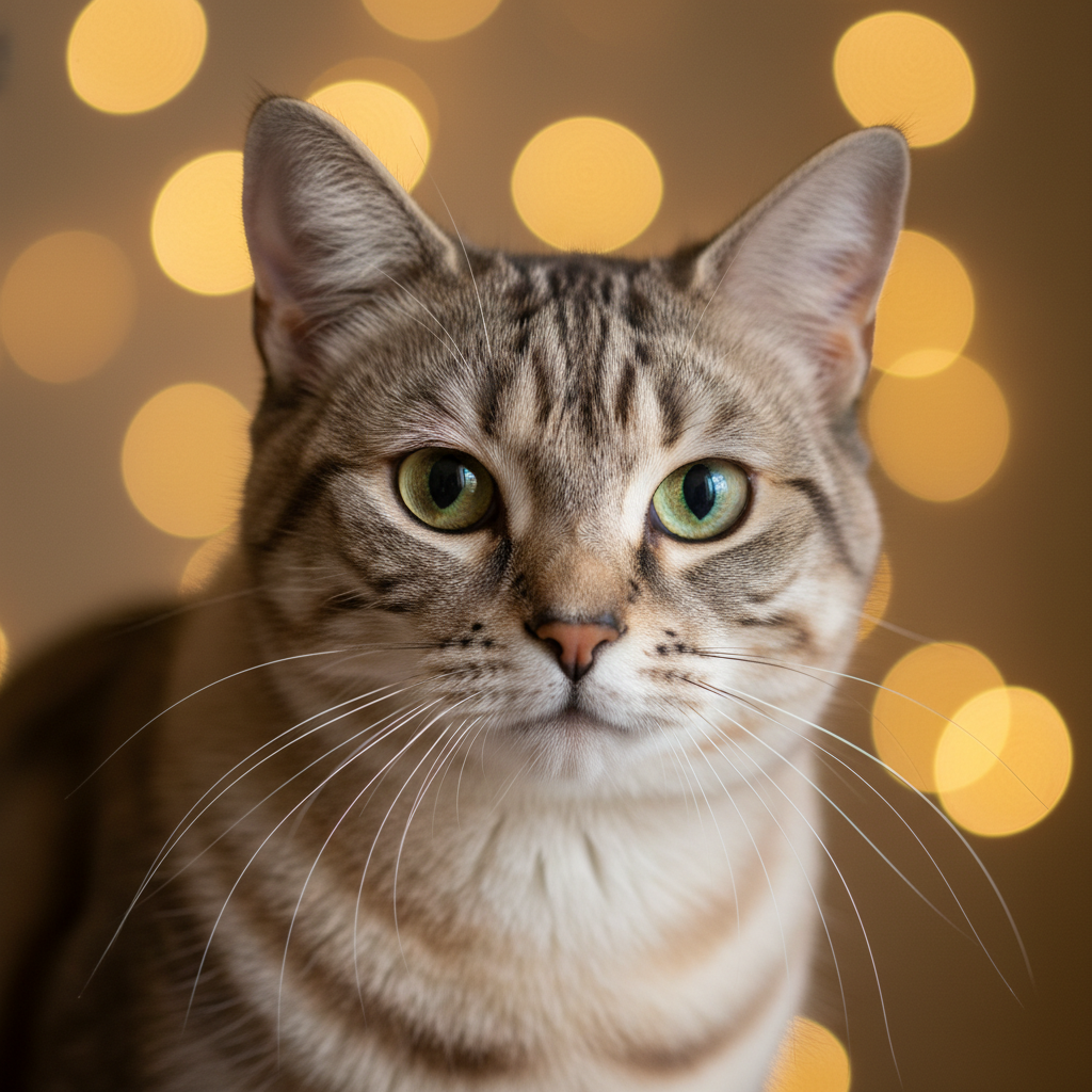 Australian Mist cat portrait