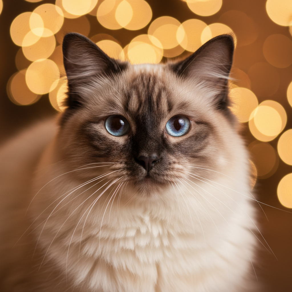 Balinese cat portrait