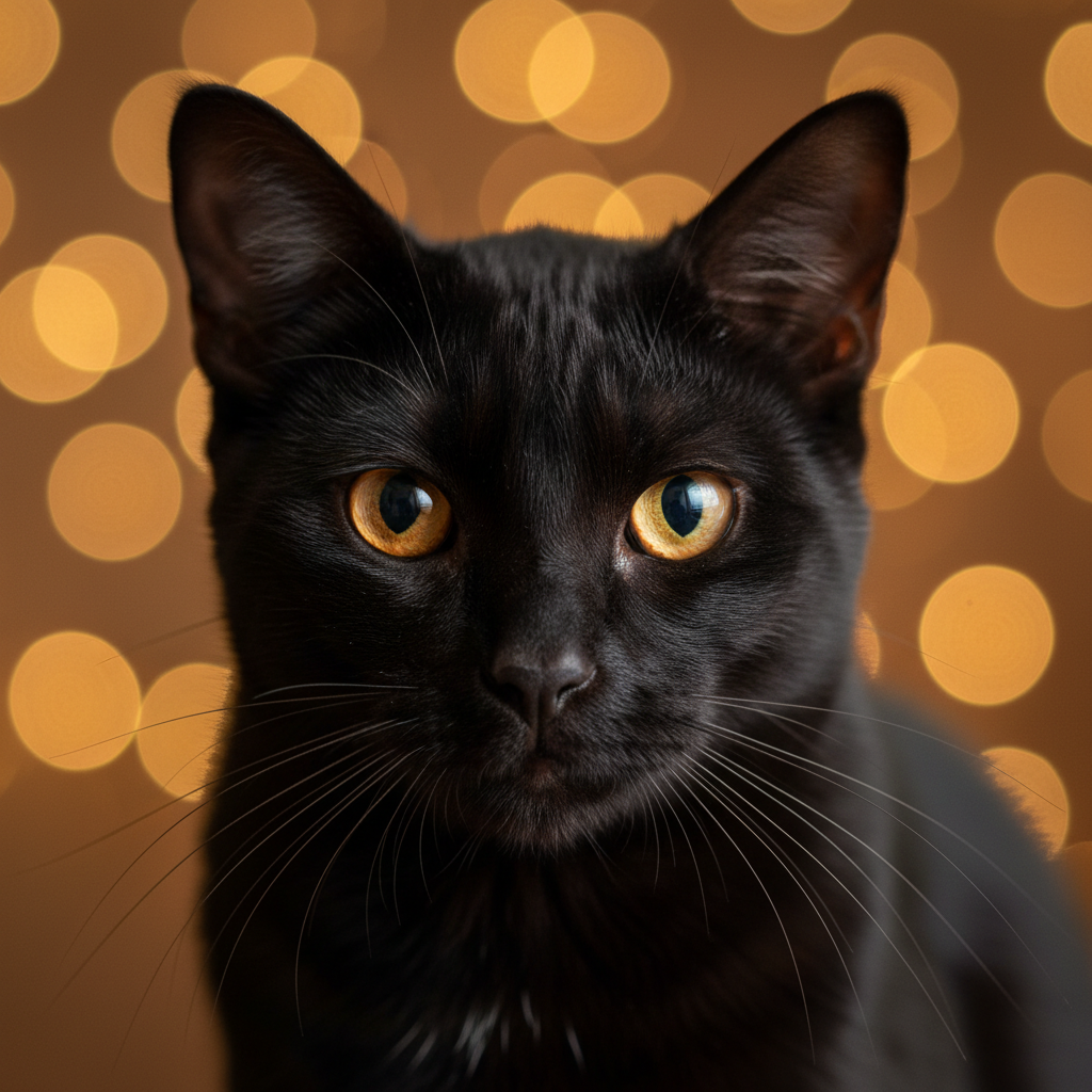 Bombay cat portrait