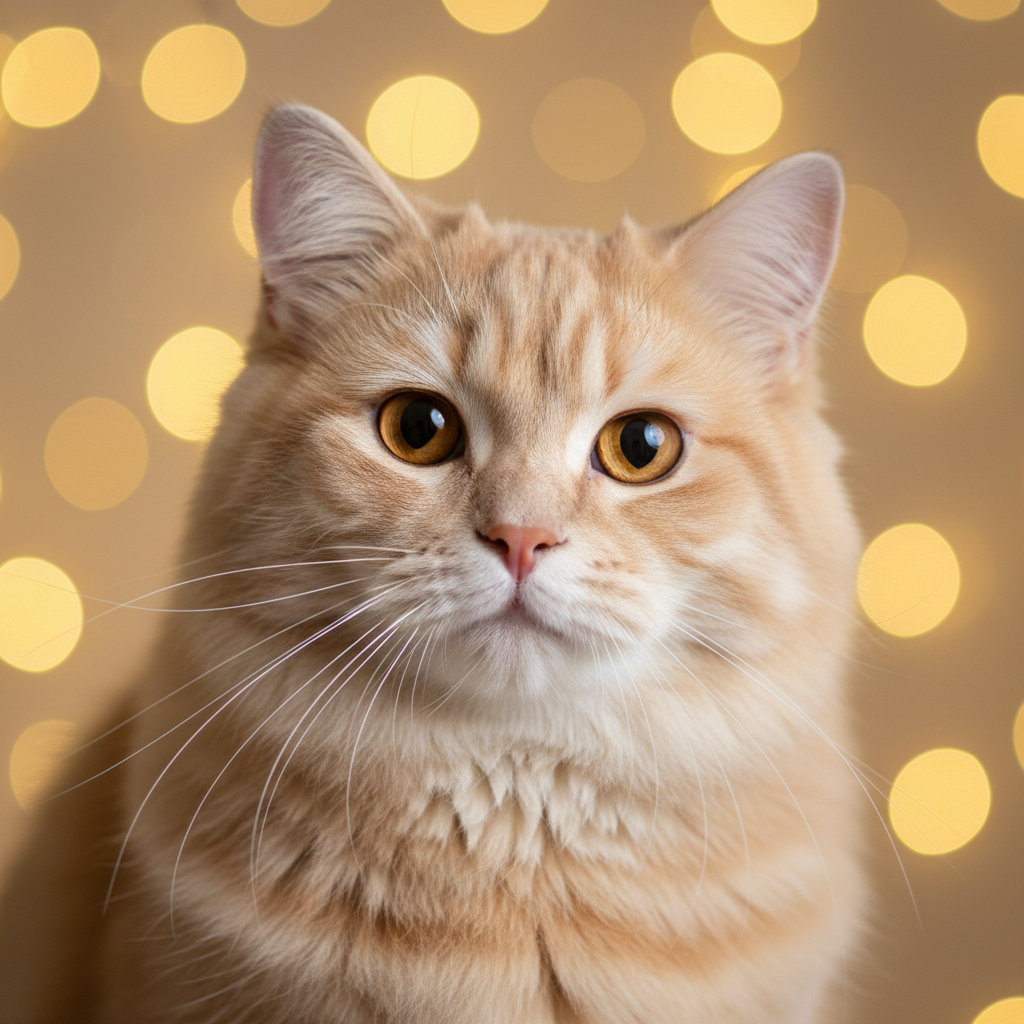 British Longhair cat portrait