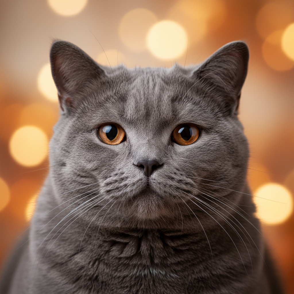 British Shorthair cat portrait