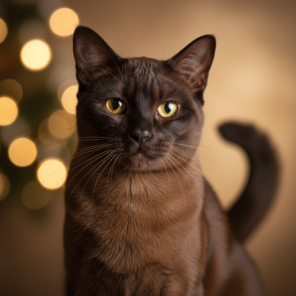 Burmese cat portrait