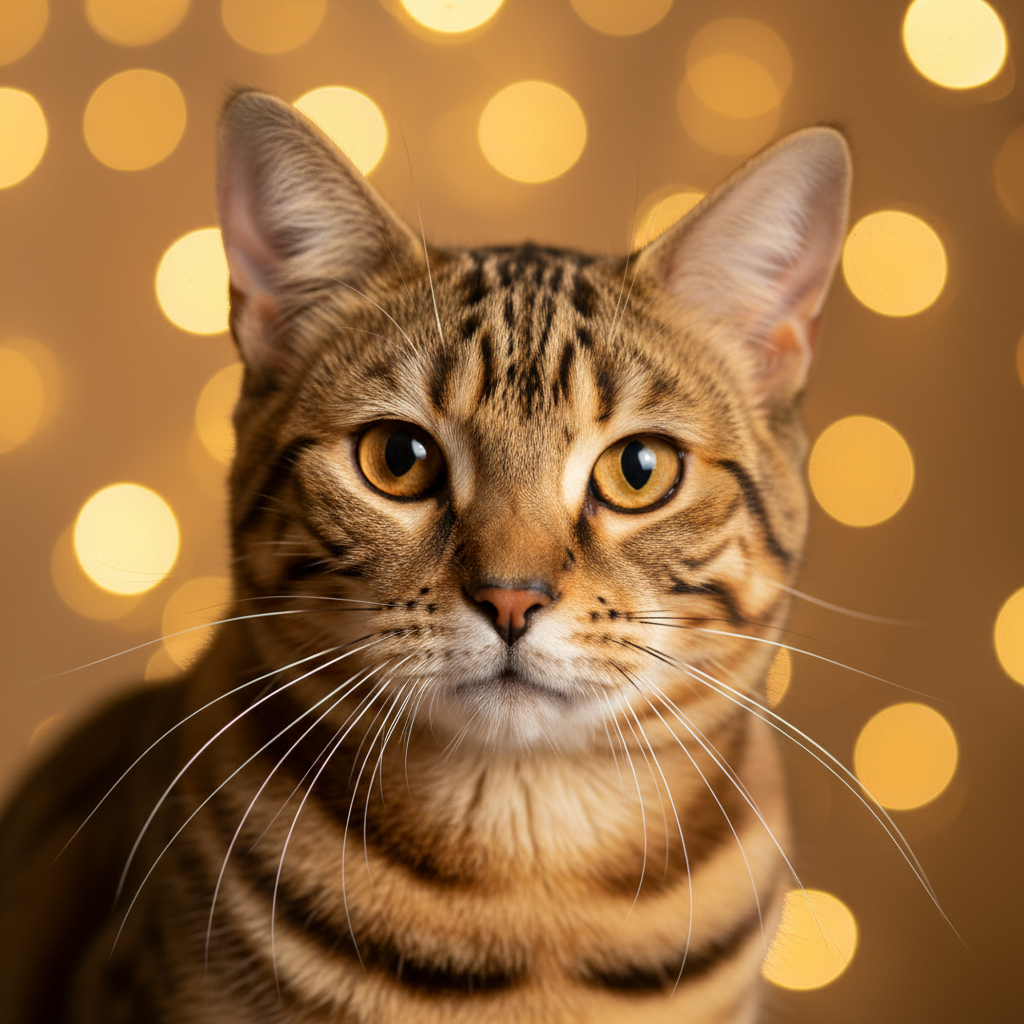 California Spangled cat portrait