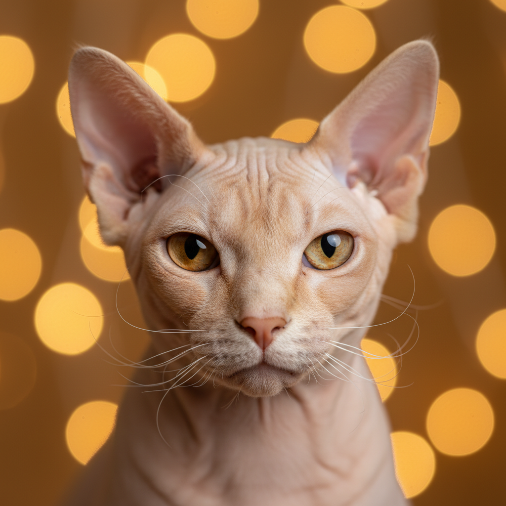 Donskoy cat portrait