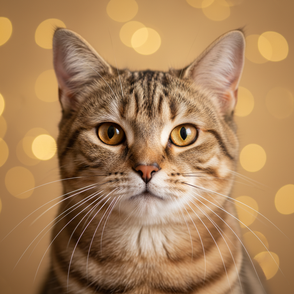 European Shorthair cat portrait