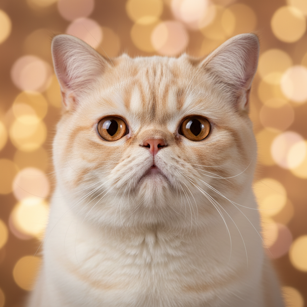 Exotic Shorthair cat portrait