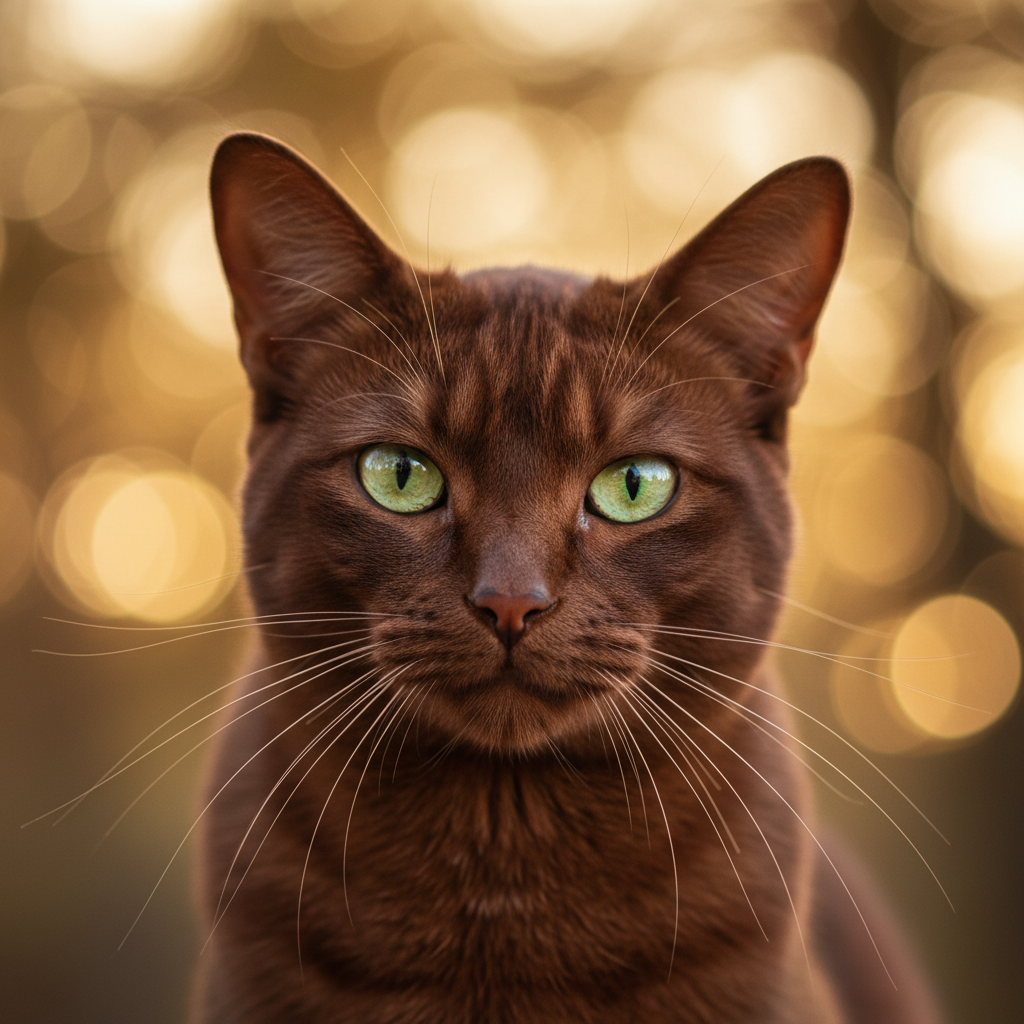 Havana Brown cat portrait