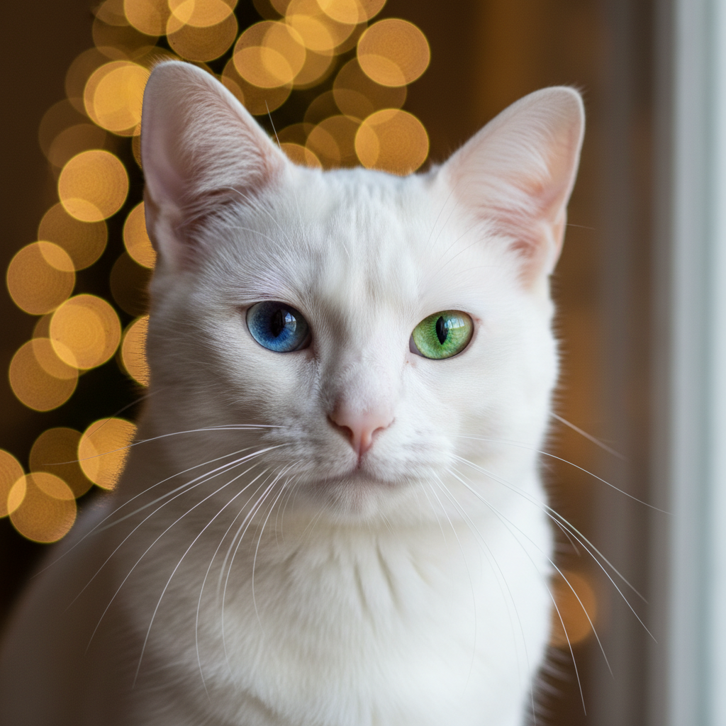 Khao Manee cat portrait