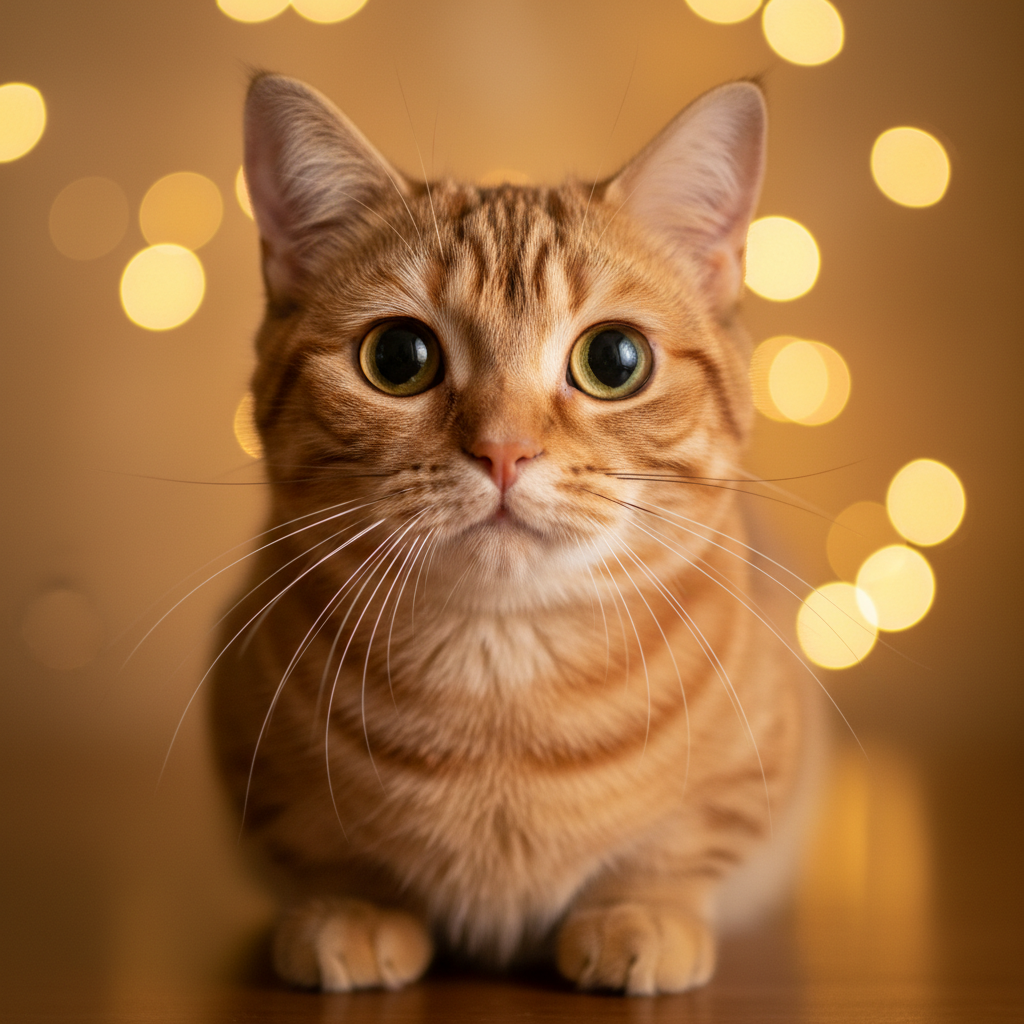 Munchkin cat portrait