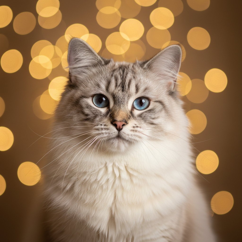 Neva Masquerade cat portrait