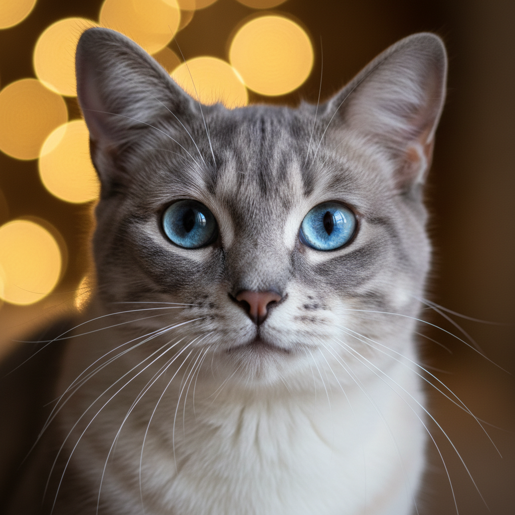 Ojos Azules cat portrait