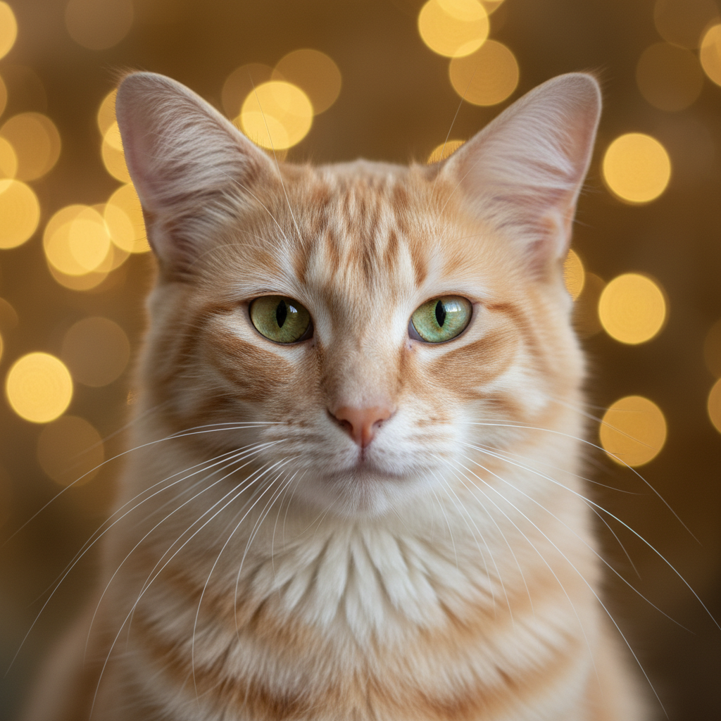 Oriental Longhair cat portrait
