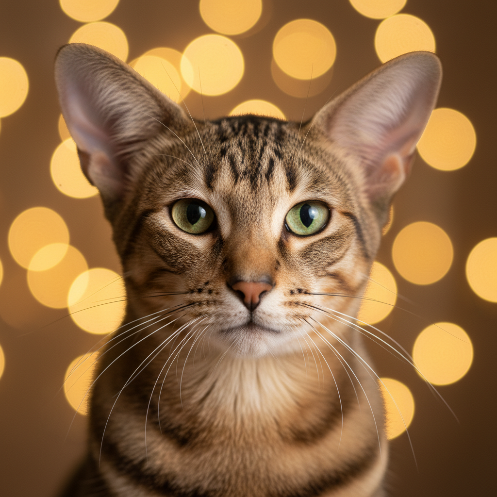 Oriental Shorthair cat portrait