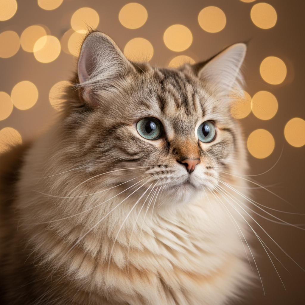 Ragamuffin cat portrait