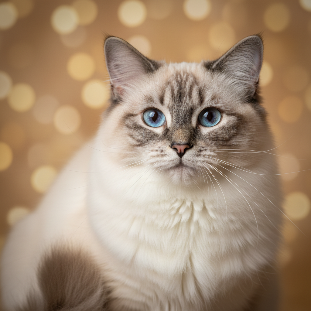 Ragdoll cat portrait