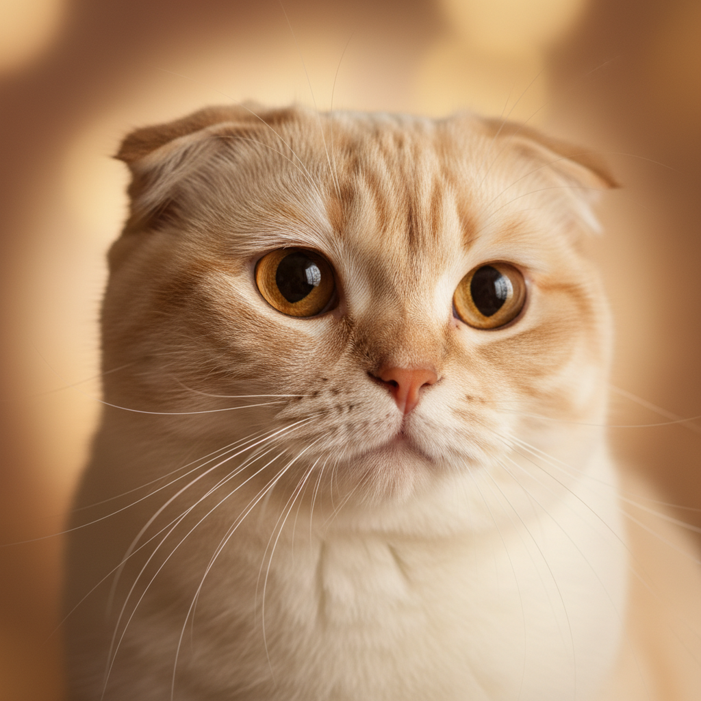 Scottish Fold cat portrait