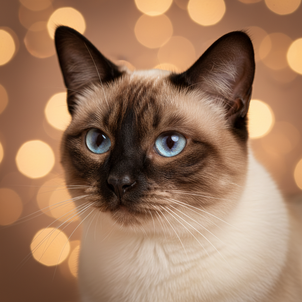 Siamese cat portrait