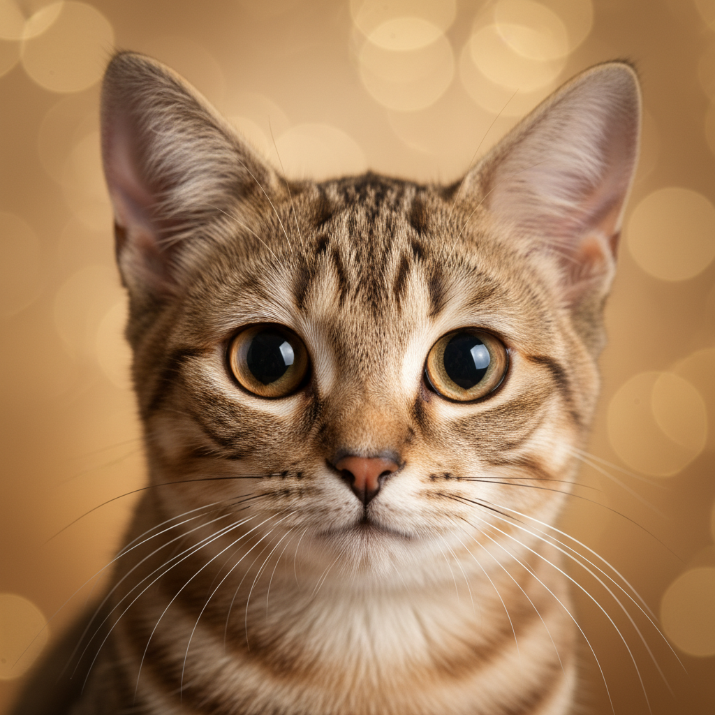 Singapura cat portrait