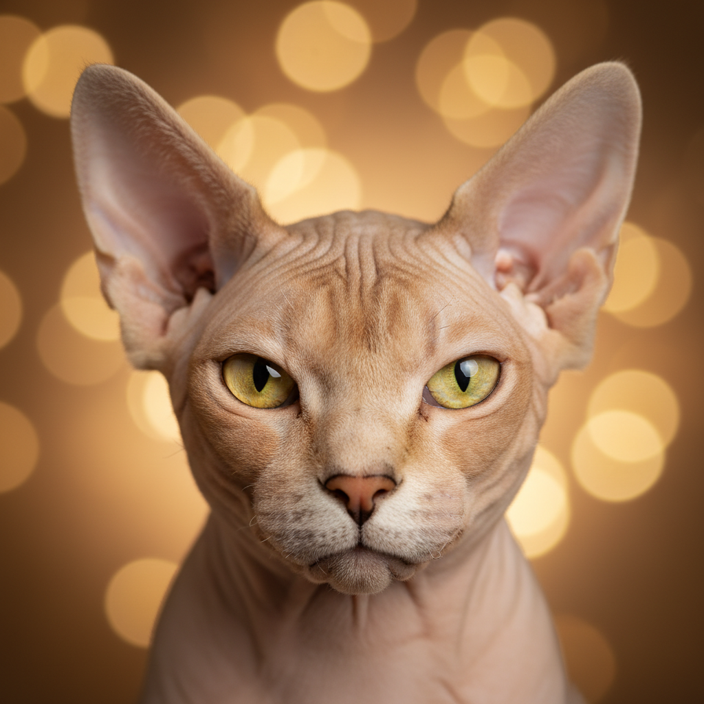 Sphynx cat portrait
