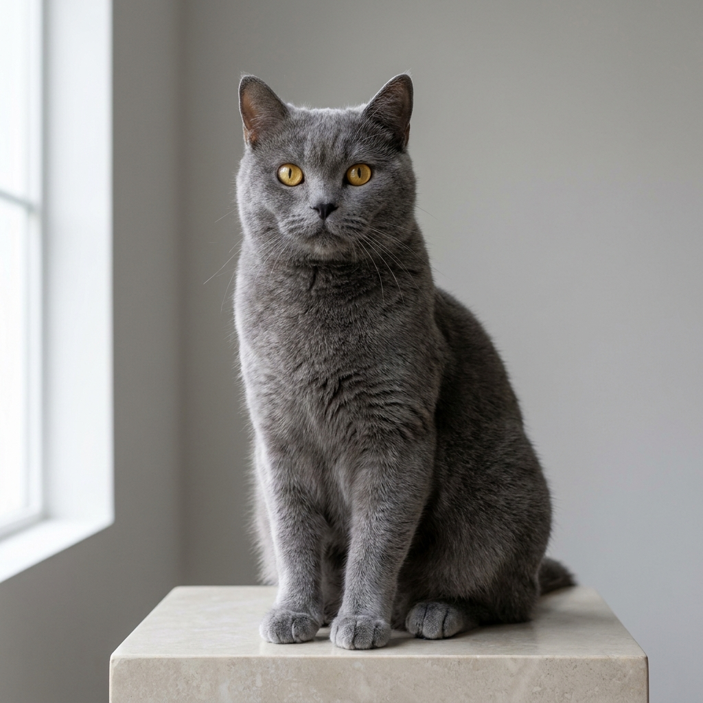 Blue / gray cat color picture